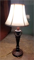 Table Lamp; Handles; Flared Shade