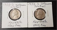 1938-D & 1938-S Nickels