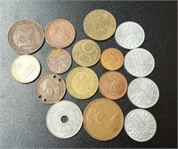 16 - Circulated Foreign Coins