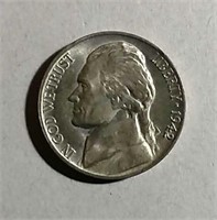 1942-P  Jefferson Nickel  AU