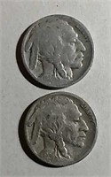 1924-D & 1924-S  Buffalo Nickels  G