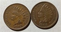 1903 & 1907  Indian Head Cents  VF