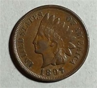 1897  Indian Head Cent  XF+