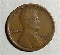1913-S  Lincoln Cent  VG