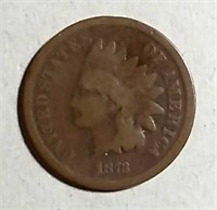 1873  Open 3  Indian Head Cent  G