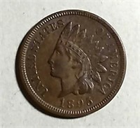1895  Indian Head Cent  XF+