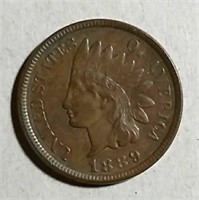 1889  Indian Head Cent  XF