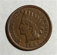 1893  Indian Head Cent  XF