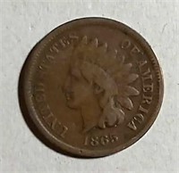1865  Indian Head Cent  VG