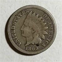 1863  Indian Head Cent  G