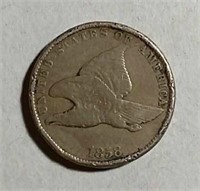 1858  SL  Flying Eagle Cent   G