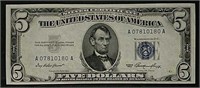 1953  $5 Silver Certificate  Gem CU