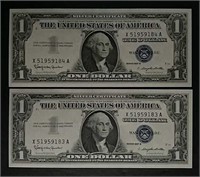 2  1957-B  $1 Silver Certificates  CU