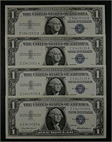 4  1957  $1 Silver Certificates  Ch CU