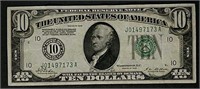 1928  $10 FRN  Green Seal  AU