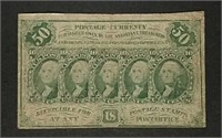 1862  Fifty Cents Fractional Currency  F