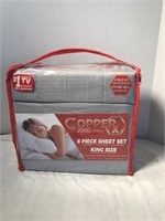 Copper 6pc Sheet Set Gray King or Cali King