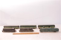 Assorted HO Scale Mail Train Engine & Cars 6pc