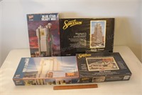 Group of 4 HO Scale Structure Kits - Various brand