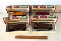 Group of HO Scale Railroad Cars
