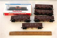 Group of HO Scale Railroad Cars