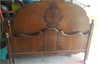 Antique Hand Carved Head & Foot Boards