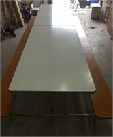12' Folding Cafeteria Table