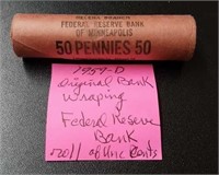 1959-D Roll of Pennies