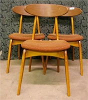3 pcs Eames Era Chairs c1960"s -33"h x 17"w