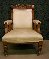 Victorian Parlor Arm Chair - 39"h x 27"w