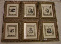 28 pc Series Alice In Wonderland Lithographs