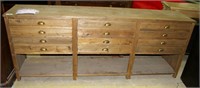 "Bety" Pine Long Chest Of Drawers