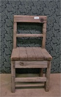 Rustic Chair 36"h x 18"w