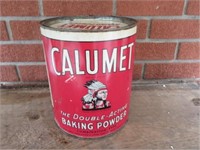 HTF 10 LB Calumet Baking Powder Tin