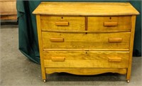 Furniture Vintage Maple Dresser
