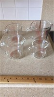 4 Pyrex measuring cups 1 cup to 4 cup