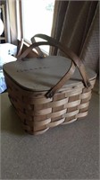 Picnic basket - has writing on top lid