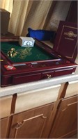 Franklin Mint Monopoly in Wood cabinet