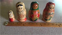 4 USSR nesting dolls