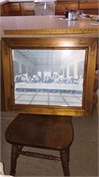 Framed print. The Last Supper