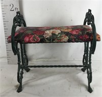 Metal Seat with floral Cushion