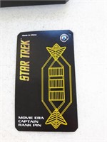 Star Trek film Era capitaine Rank pin, neuve
