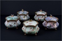 Set of 5 Collectible Music Boxes