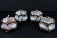 Set of 4 Collectible Music Boxes