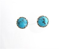 Yurman Sterling Turquoise Chatelaine Earrings