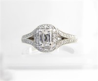 Platinum Christopher Designs CrissCut Diamond Ring