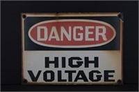 Danger - High Voltage Metal Sign