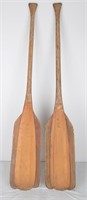Two Wooden Paddles