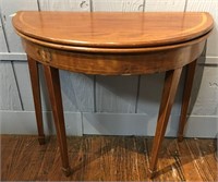 Period Demilune Hall Table