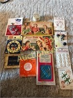 Vintage Needle Book & Buttons